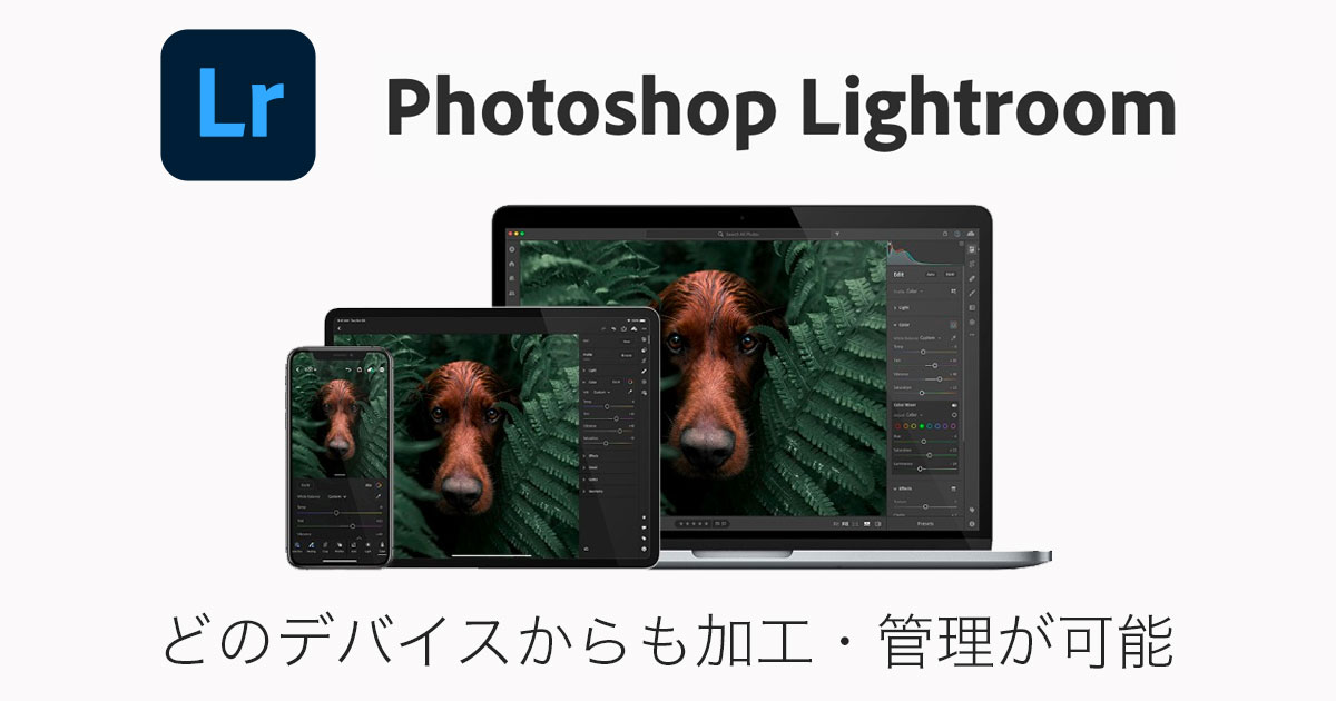 iPhone/iPad/mac/windows　どの環境からでも加工・管理できる