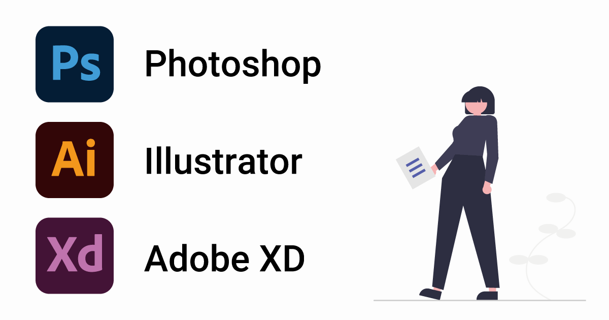 Webデザインに必要なソフトは Photoshop Illustrator Adobe Xd 321web