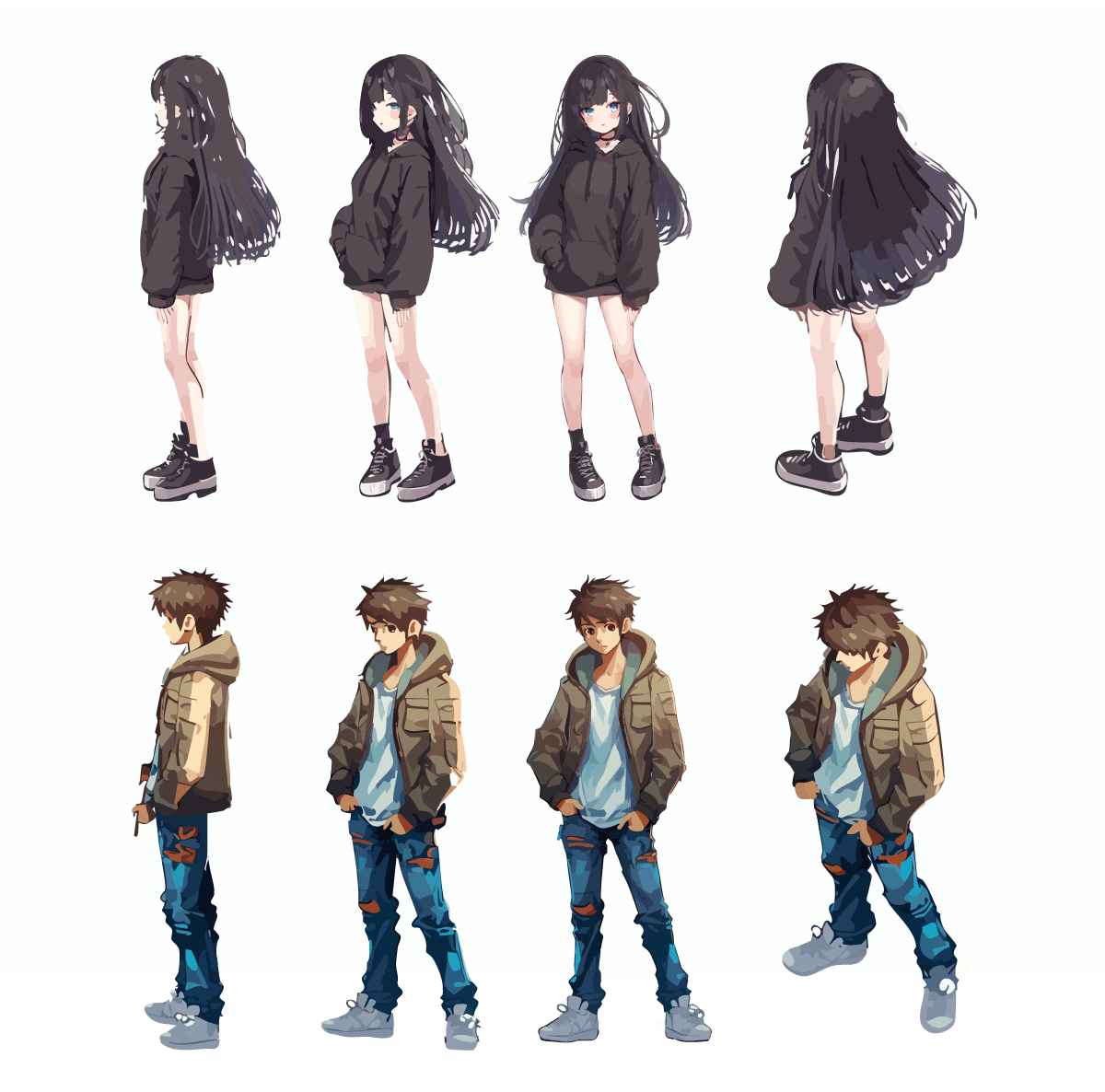 キャラクターのターンアラウンド