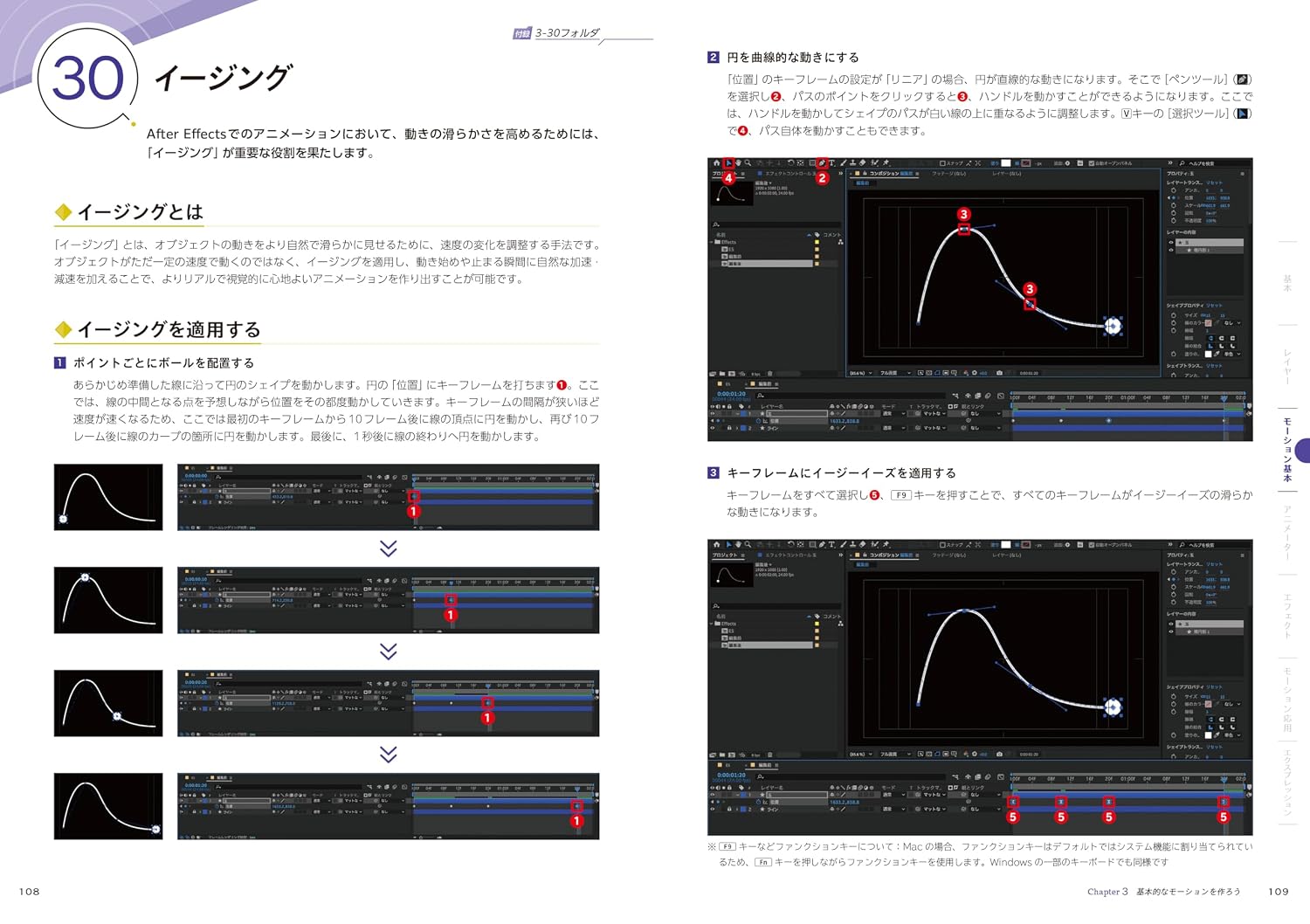 『After Effects 初心者のためのモーショングラフィックス入門』の作例サンプル2