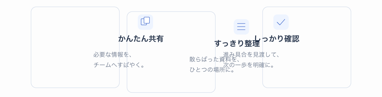 グループ化せずに配置してカード内のアイコンや文字が崩れた例
