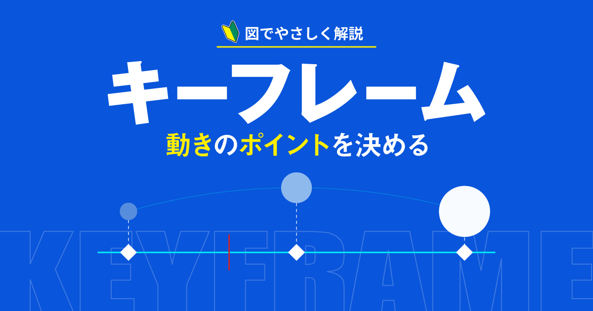 キーフレームとは？動く図でわかるキーフレームアニメーションの仕組みと使い方